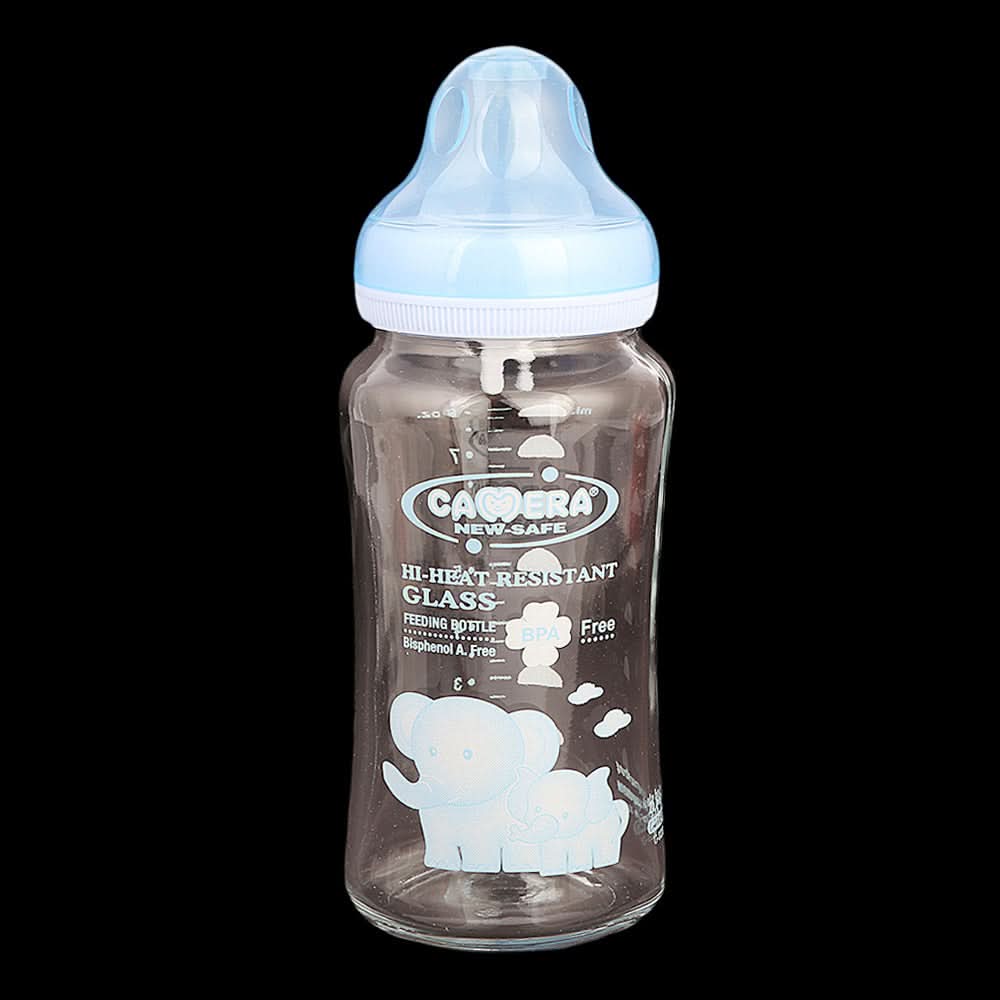 Camera Glass Feeder - 240ml Blue, Kids, Feeding Supplies, Chase Value, Chase Value
