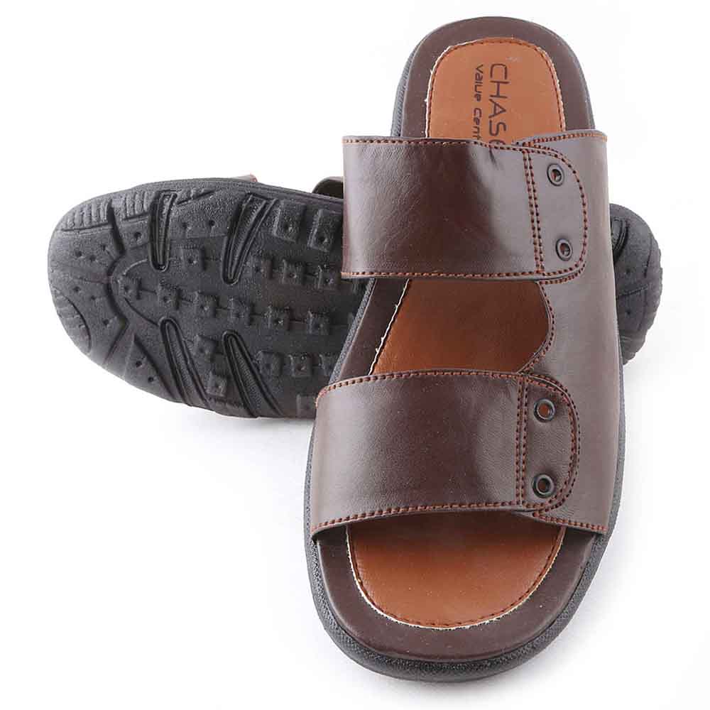 Men's Slippers (014) - Brown, Men, Slippers, Chase Value, Chase Value