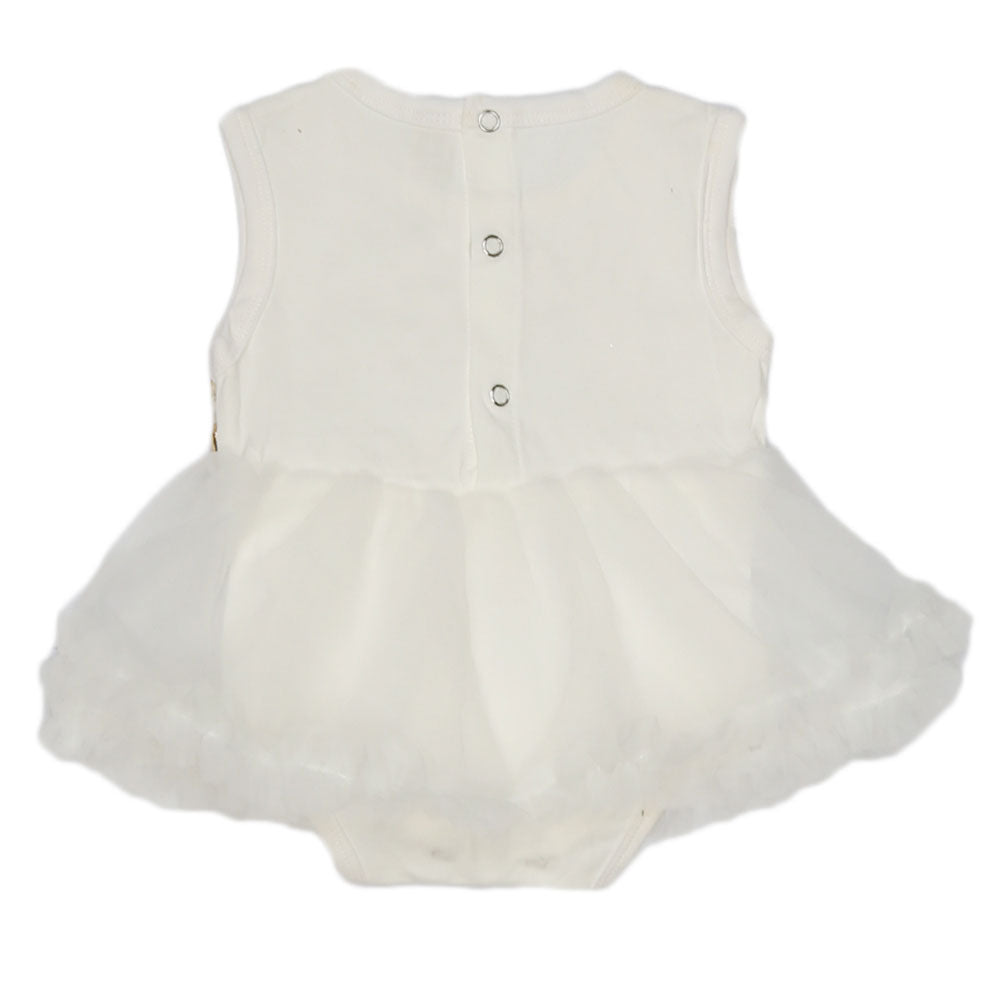 Newborn Baby Frill Romper - White, Kids, NB Girls Rompers, Chase Value, Chase Value