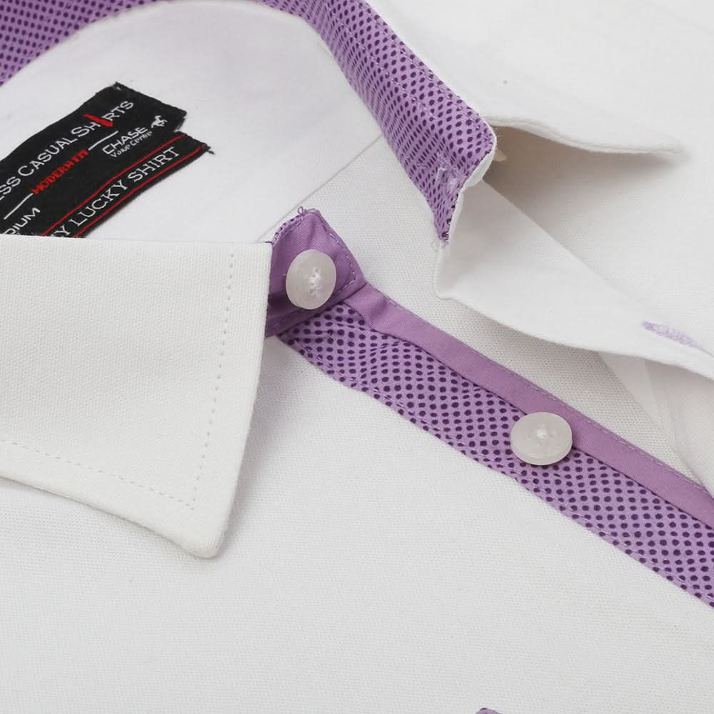 Men's Business Casual Shirt - White, Men's Shirts, Chase Value, Chase Value
