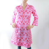 Women's Plain Kurti - Pink, Women, T-Shirts And Tops, Chase Value, Chase Value