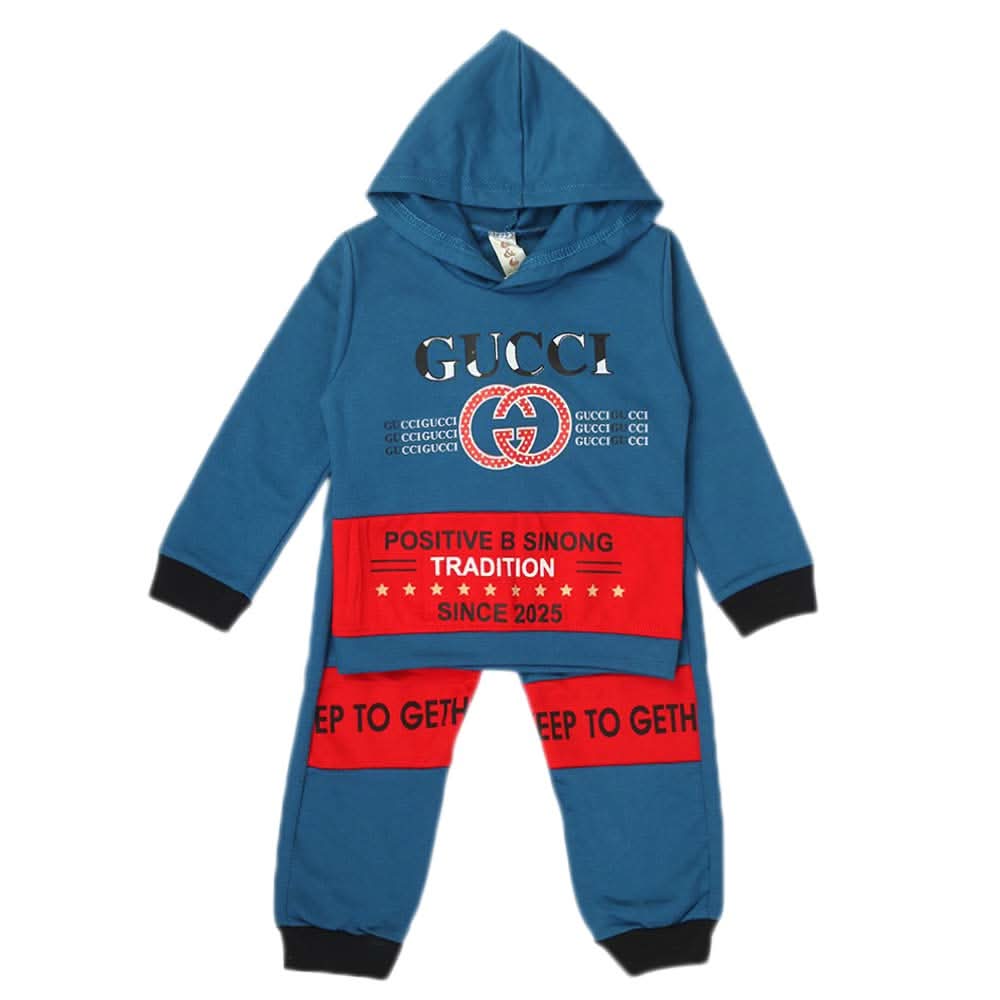 Boys Full Sleeves Pajama Suit - Steel Green, Boys Sets & Suits, Chase Value, Chase Value
