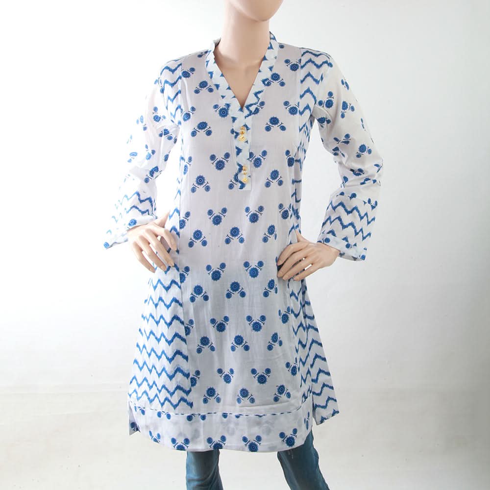 Women's Plain Kurti - White, Women, T-Shirts And Tops, Chase Value, Chase Value