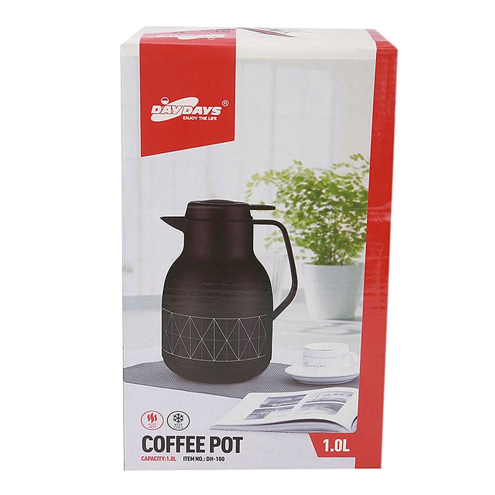 Day Days Coffee Pot 1.0 Liters - Black, Home & Lifestyle, Glassware & Drinkware, Chase Value, Chase Value
