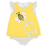 Newborn Girls Romper Half Sleeves - Yellow, Kids, NB Girls Rompers, Chase Value, Chase Value