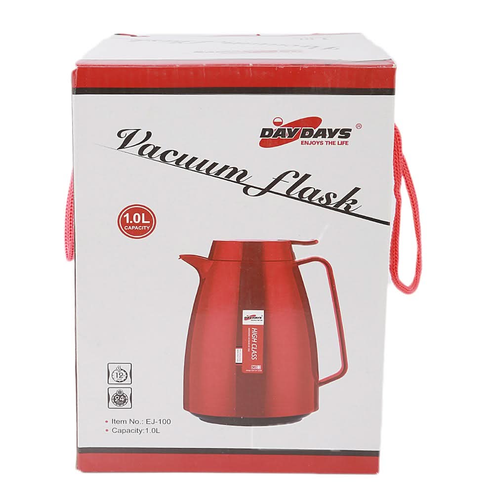 Day Days Vacuum Flask 1.0 Liters - Red, Home & Lifestyle, Glassware & Drinkware, Chase Value, Chase Value