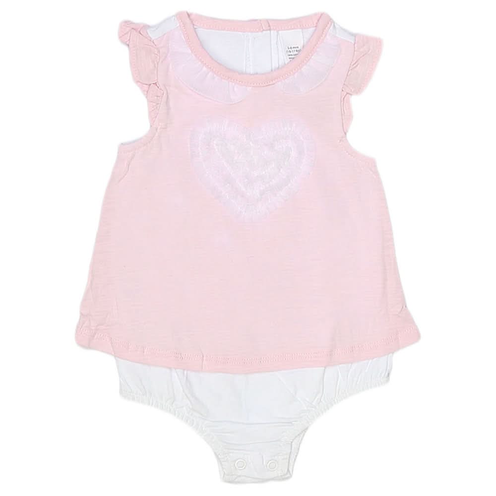 Newborn Girls Romper Half Sleeves - Pink, Kids, NB Girls Rompers, Chase Value, Chase Value