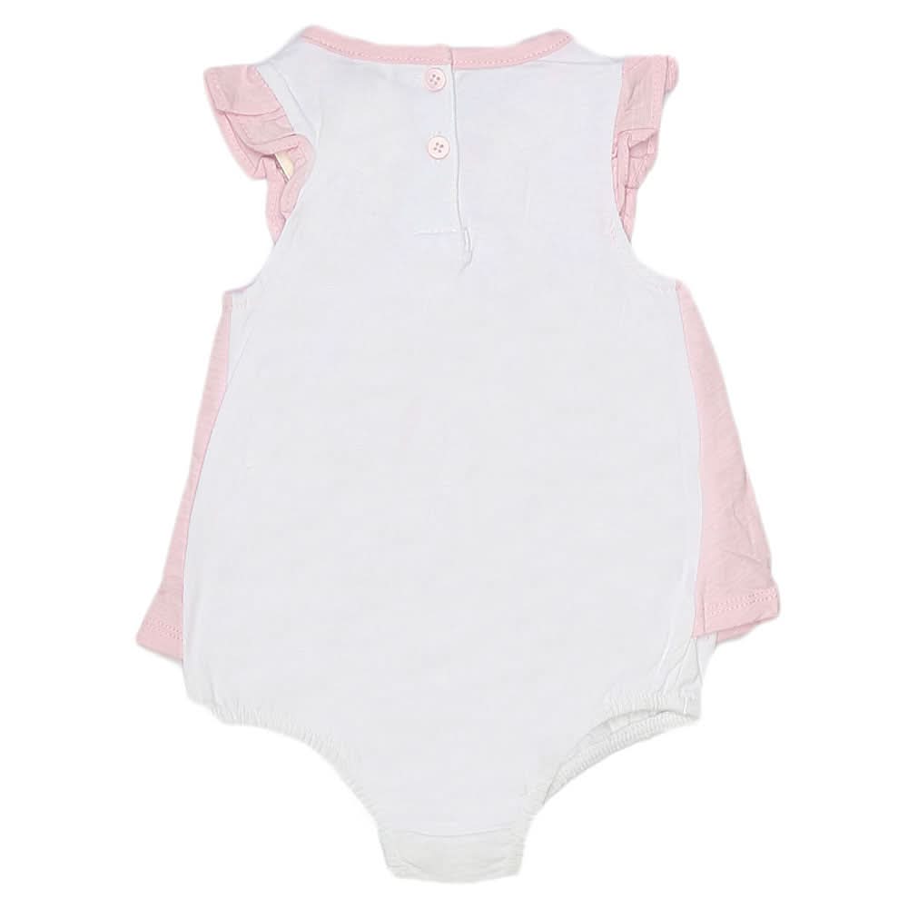 Newborn Girls Romper Half Sleeves - Pink, Kids, NB Girls Rompers, Chase Value, Chase Value