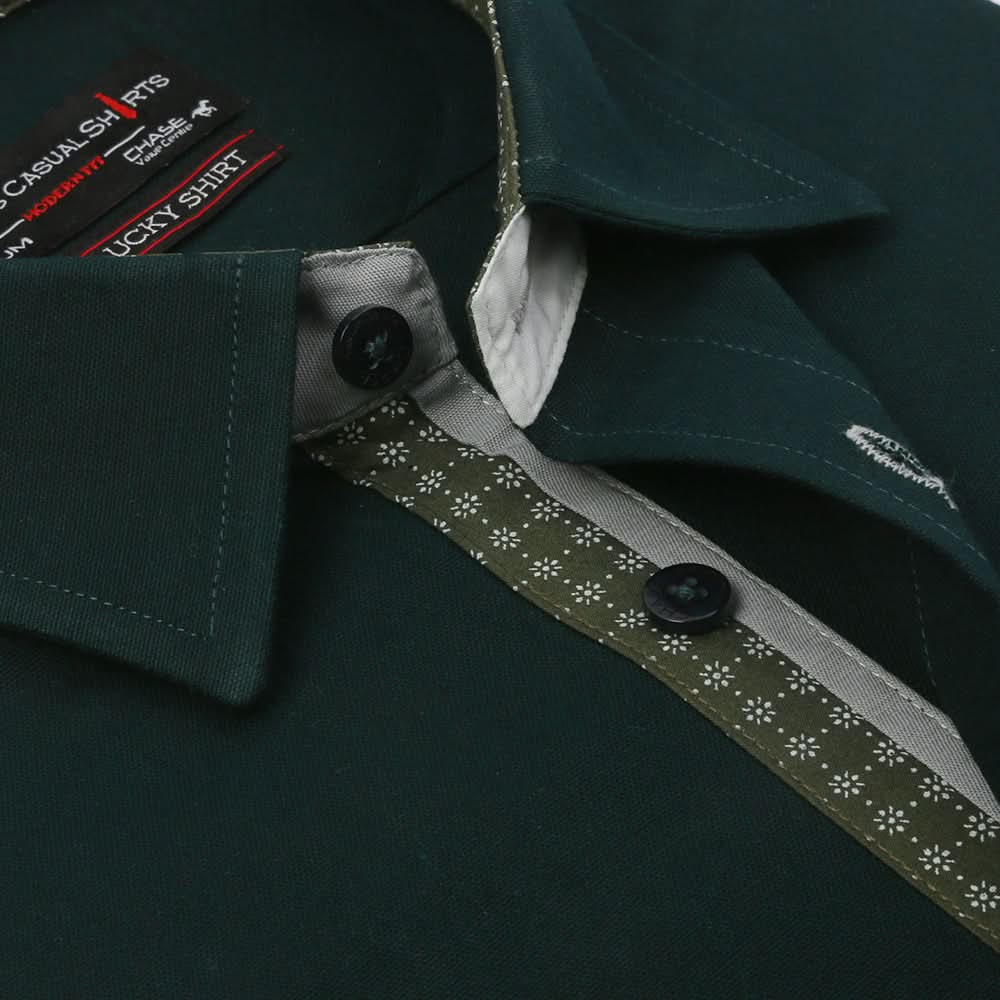 Men's Business Casual Shirt - Dark Green, Men's Shirts, Chase Value, Chase Value