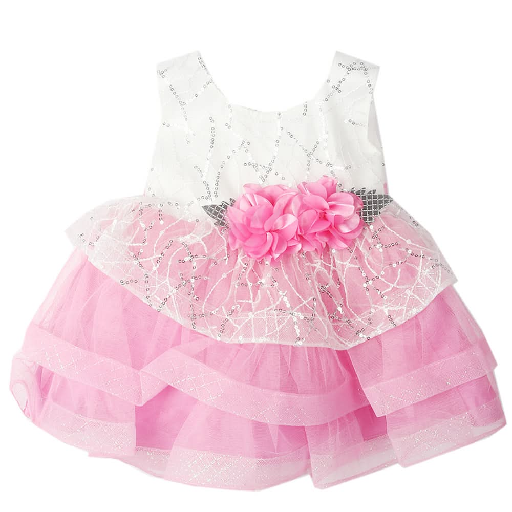 Newborn Girls Frock - Dark Pink, Kids, Newborn Girls Frocks, Chase Value, Chase Value