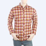 Men's Casual Check Shirt - Maroon, Men, Shirts, Chase Value, Chase Value
