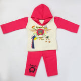 Newborn Girl Full Sleeves Polar Suit 8889 - Pink, Kids, NB Girls Sets And Suits, Chase Value, Chase Value