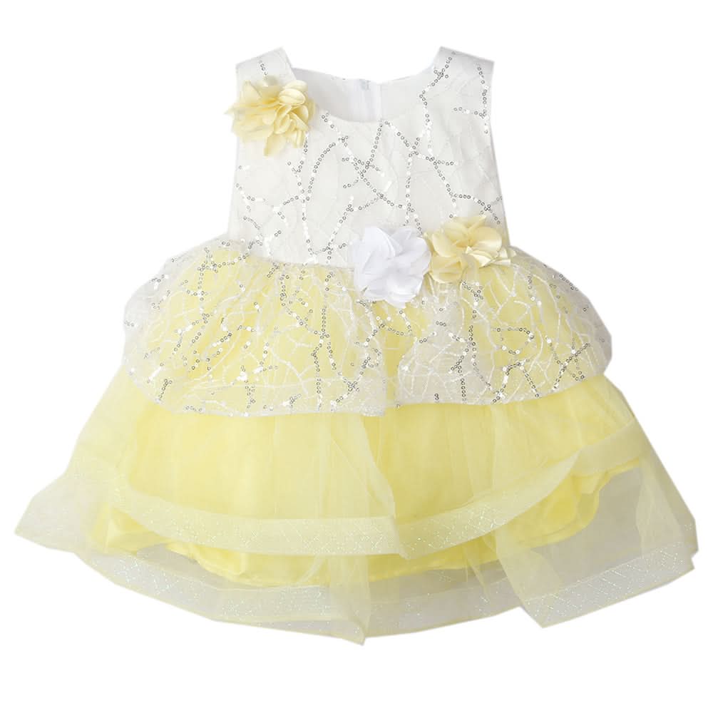 Newborn Girls Frock - Yellow, Kids, Newborn Girls Frocks, Chase Value, Chase Value