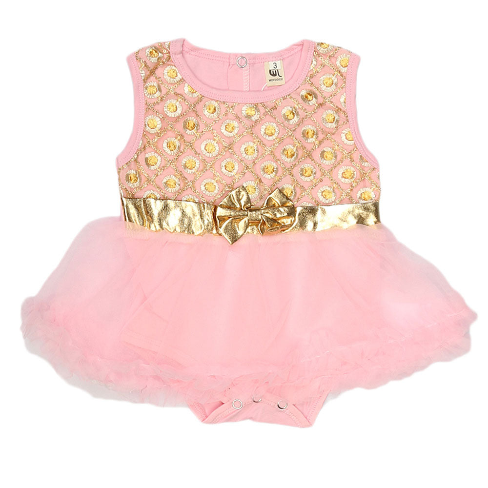 Newborn Baby Frill Romper - Pink, Kids, NB Girls Rompers, Chase Value, Chase Value