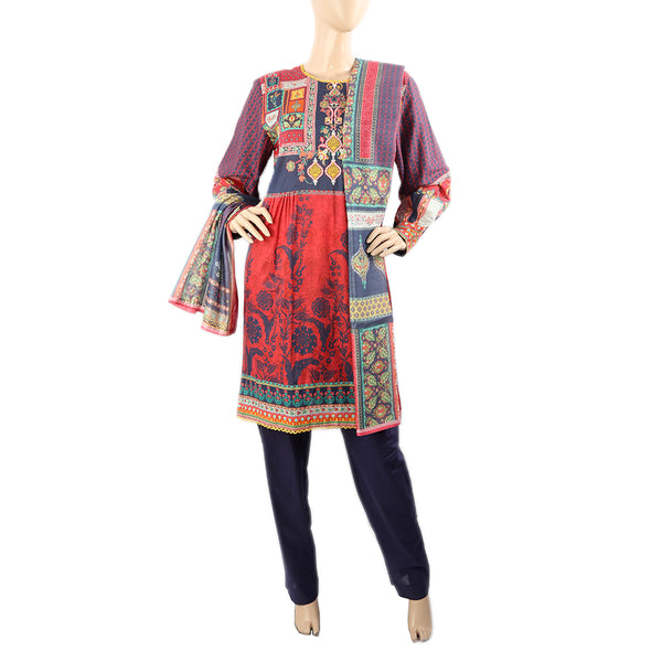 Eminent Digital Printed Stitched 3Pcs Shalwar Suit - J, Women Shalwar Suits, Eminent, Chase Value