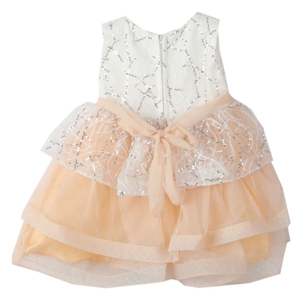 Newborn Girls Frock - Peach, Kids, Newborn Girls Frocks, Chase Value, Chase Value