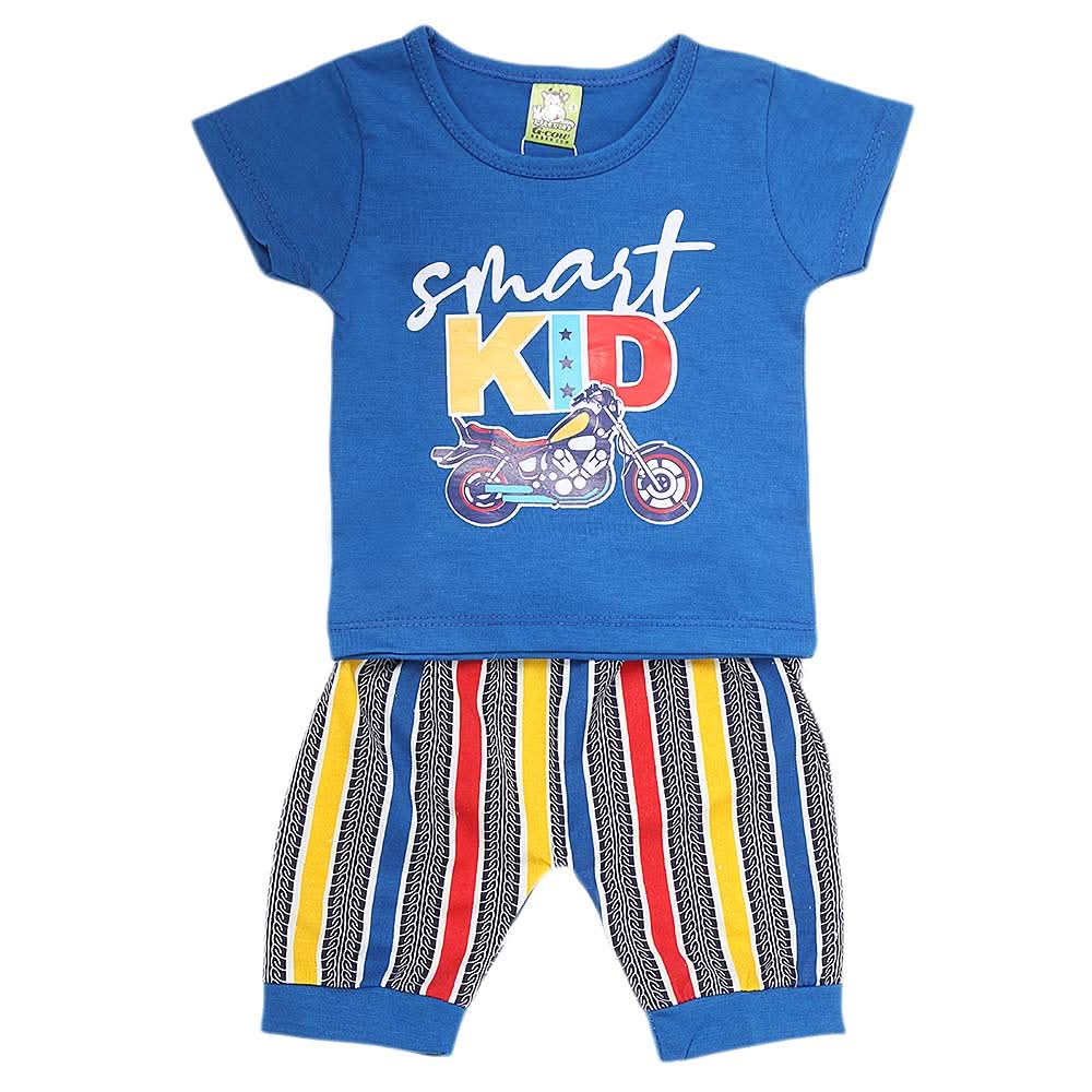Newborn Boys Half Sleeves Suit - Blue, Kids, NB Boys Sets And Suits, Chase Value, Chase Value