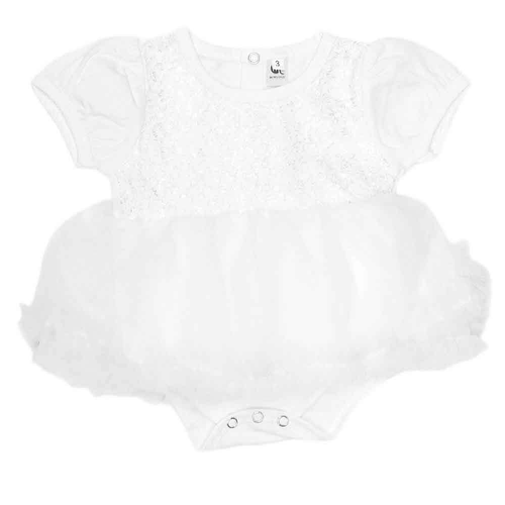 Newborn Baby Frill Romper - White, Kids, NB Girls Rompers, Chase Value, Chase Value