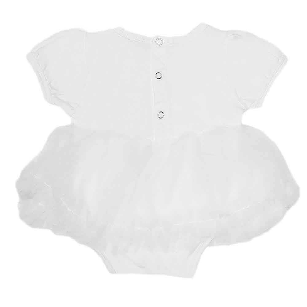 Newborn Baby Frill Romper - White, Kids, NB Girls Rompers, Chase Value, Chase Value