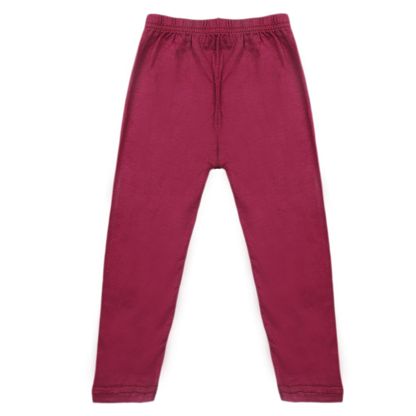 Girls Plain Tight - Maroon, Kids, Tights Leggings And Pajama, Chase Value, Chase Value