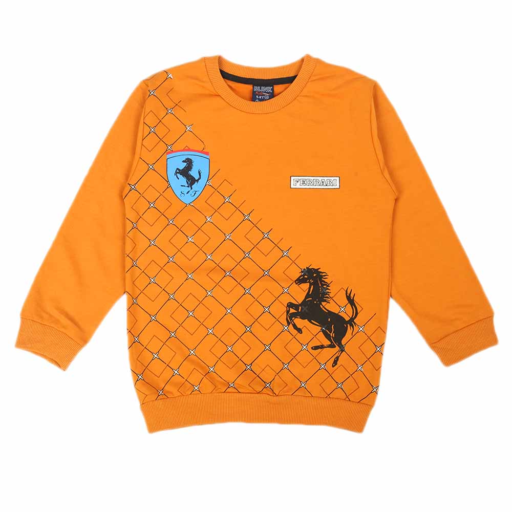 Boys Sweat Shirt - Mustard, Boys Hoodies & Sweat Shirts, Chase Value, Chase Value