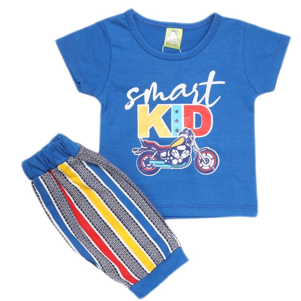Newborn Boys Half Sleeves Suit - Blue, Kids, NB Boys Sets And Suits, Chase Value, Chase Value