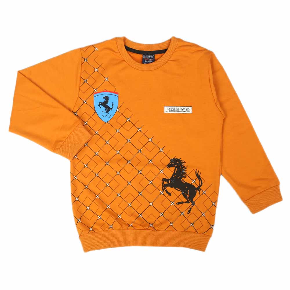 Boys Sweat Shirt - Mustard, Boys Hoodies & Sweat Shirts, Chase Value, Chase Value
