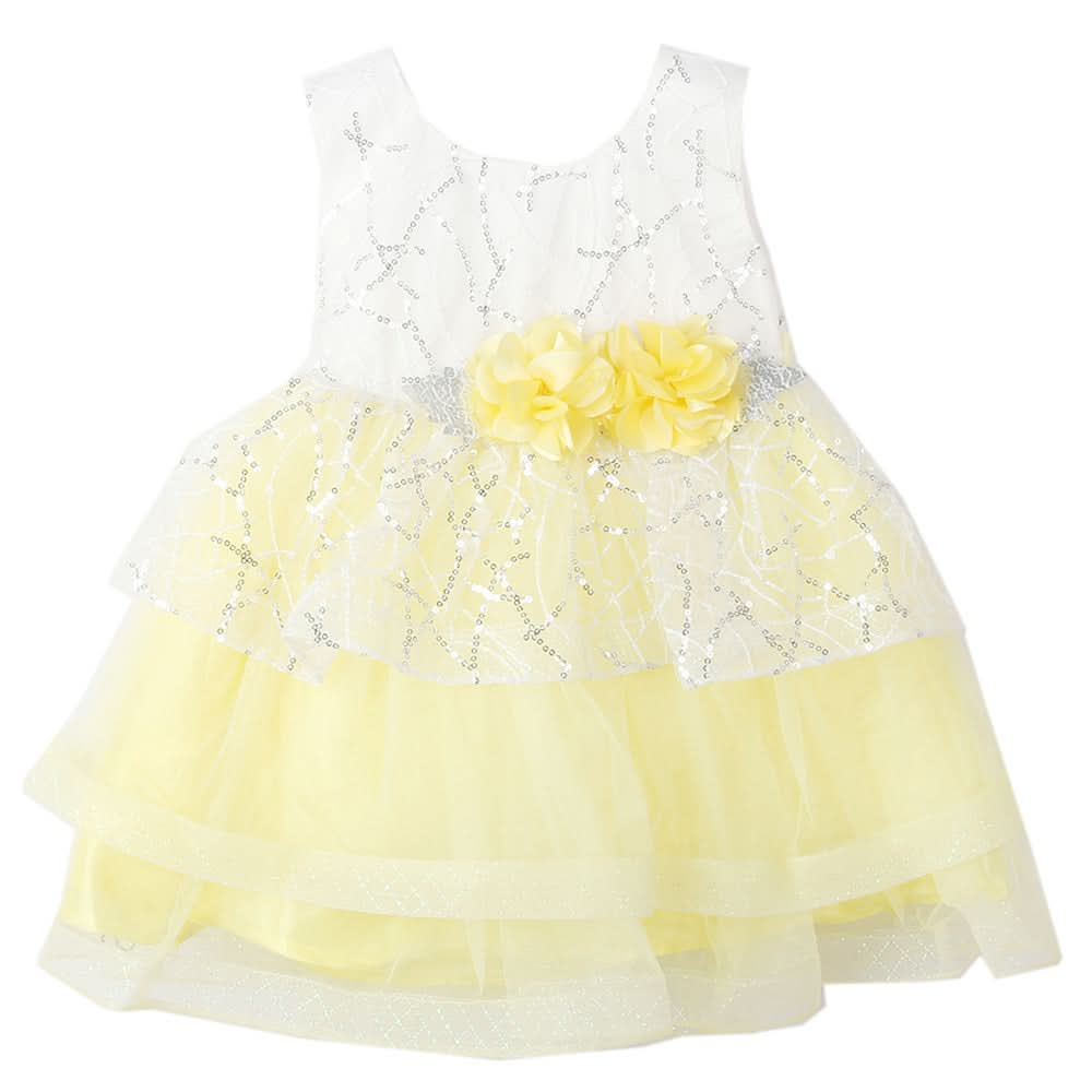 Newborn Girls Frock - Yellow, Kids, Newborn Girls Frocks, Chase Value, Chase Value