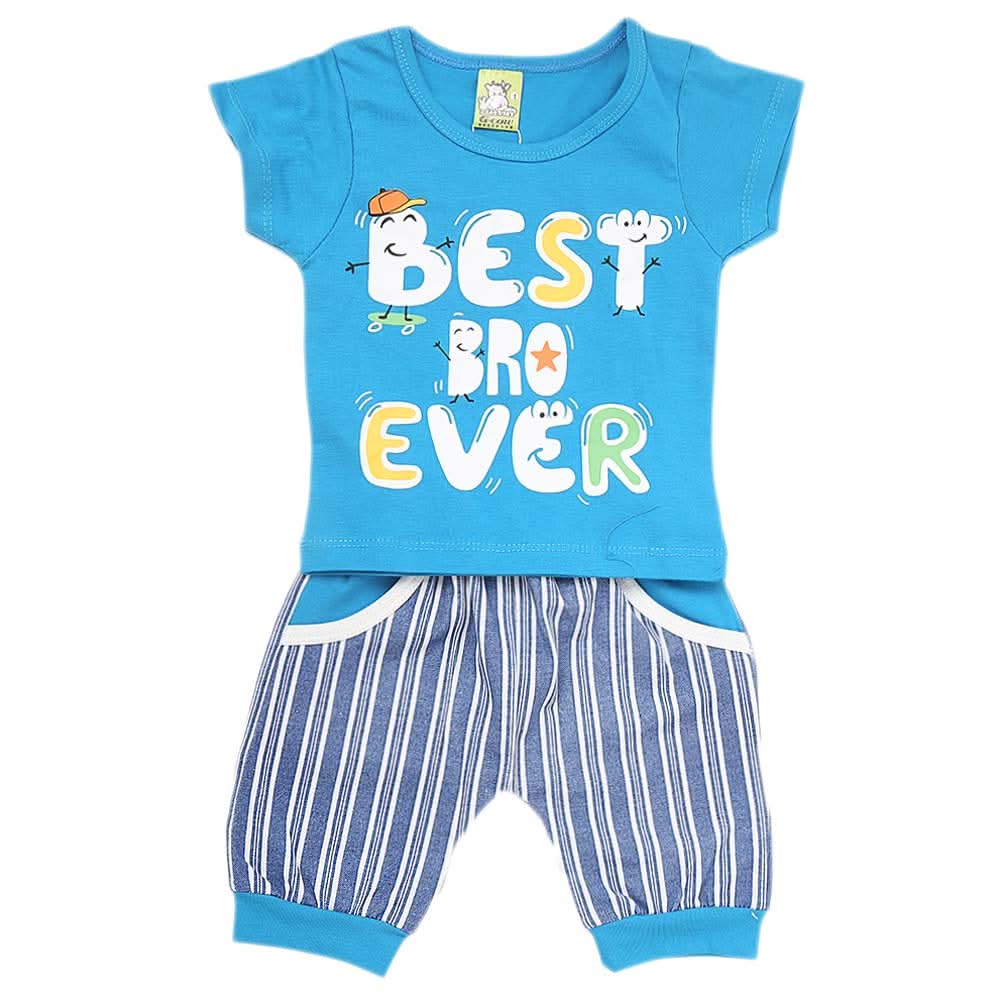 Newborn Boys Half Sleeves Suit - Blue, Kids, NB Boys Sets And Suits, Chase Value, Chase Value