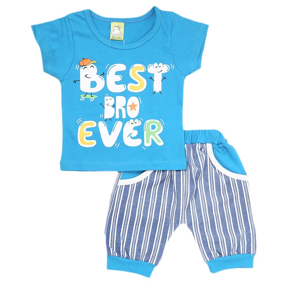 Newborn Boys Half Sleeves Suit - Blue, Kids, NB Boys Sets And Suits, Chase Value, Chase Value