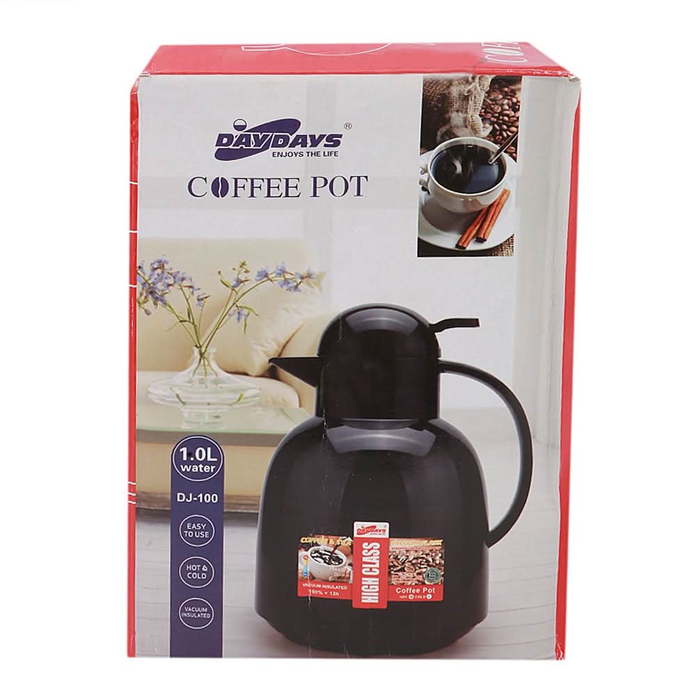 Day Days Coffee Pot 1.0 Liters - Black, Home & Lifestyle, Glassware & Drinkware, Chase Value, Chase Value