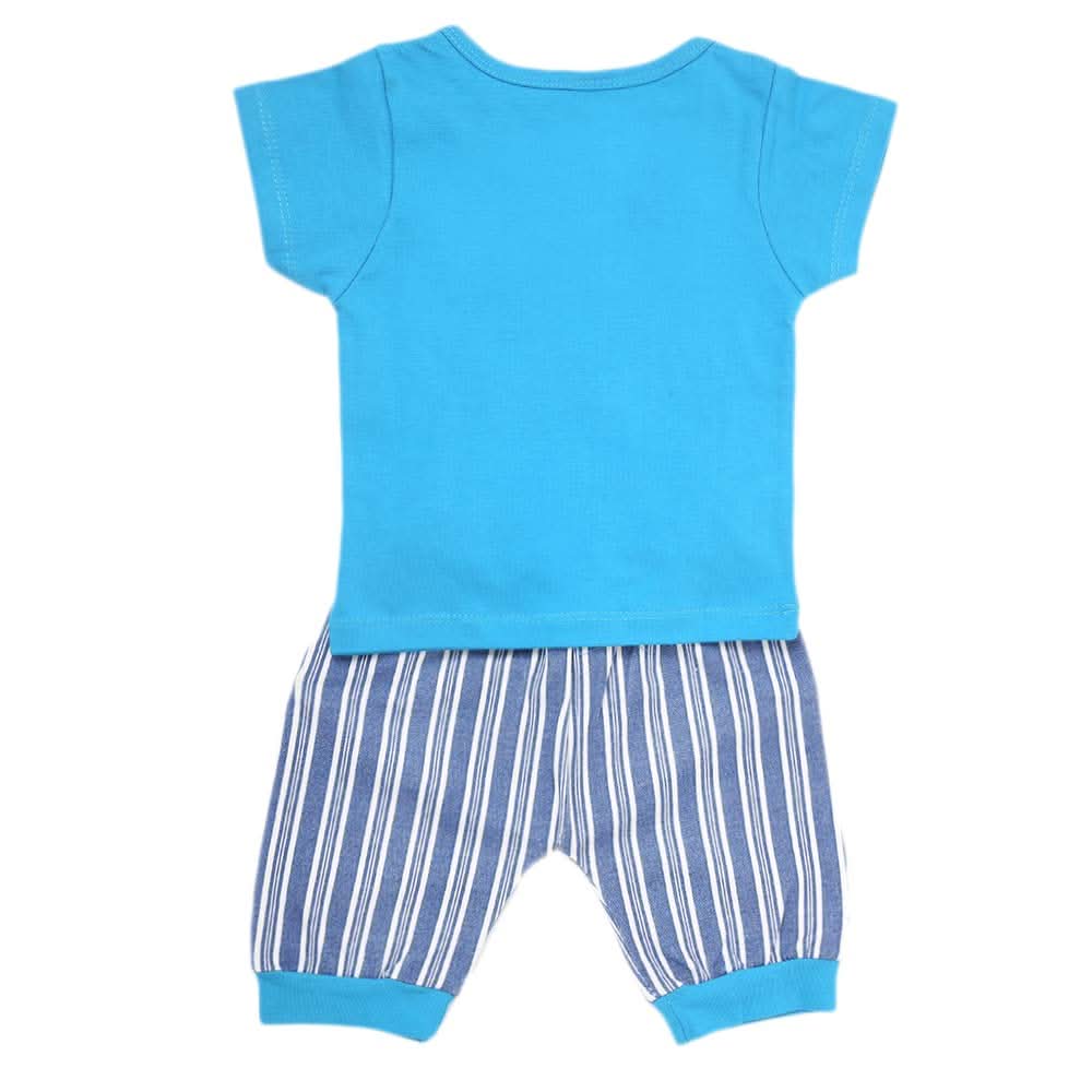 Newborn Boys Half Sleeves Suit - Blue, Kids, NB Boys Sets And Suits, Chase Value, Chase Value