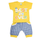Newborn Boys Half Sleeves Suit - Yellow, Kids, NB Boys Sets And Suits, Chase Value, Chase Value