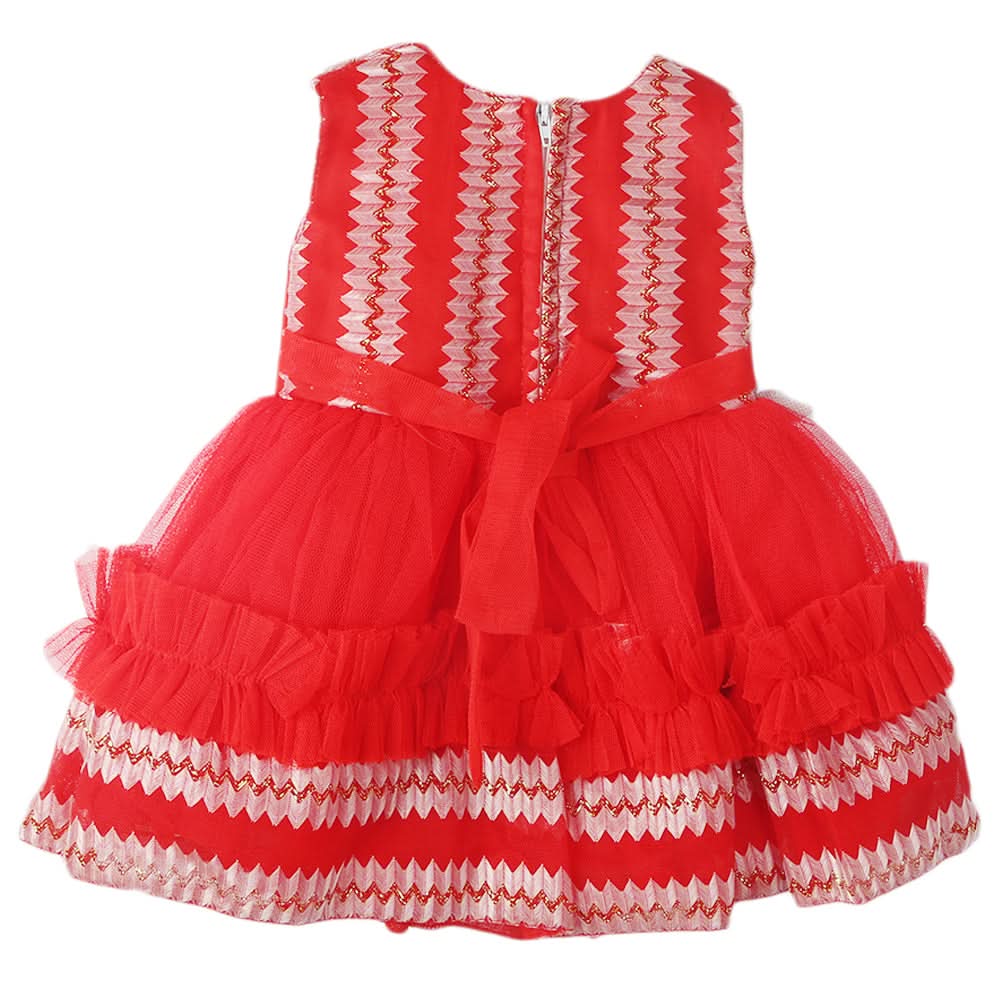 Newborn Girls Frock - Red, Kids, Newborn Girls Frocks, Chase Value, Chase Value