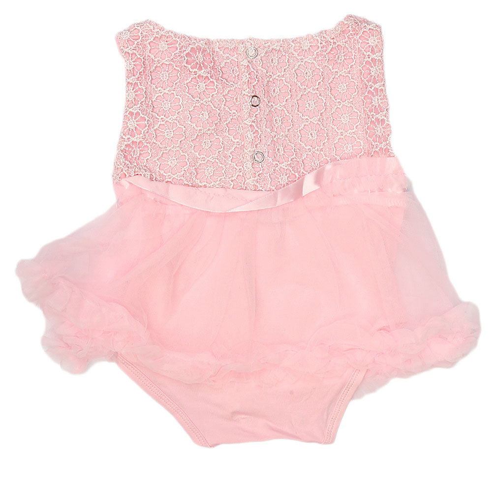 Newborn Baby Frill Romper - Pink, Kids, NB Girls Rompers, Chase Value, Chase Value