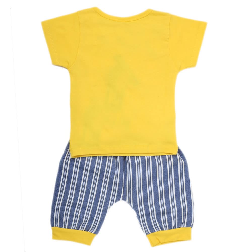 Newborn Boys Half Sleeves Suit - Yellow, Kids, NB Boys Sets And Suits, Chase Value, Chase Value