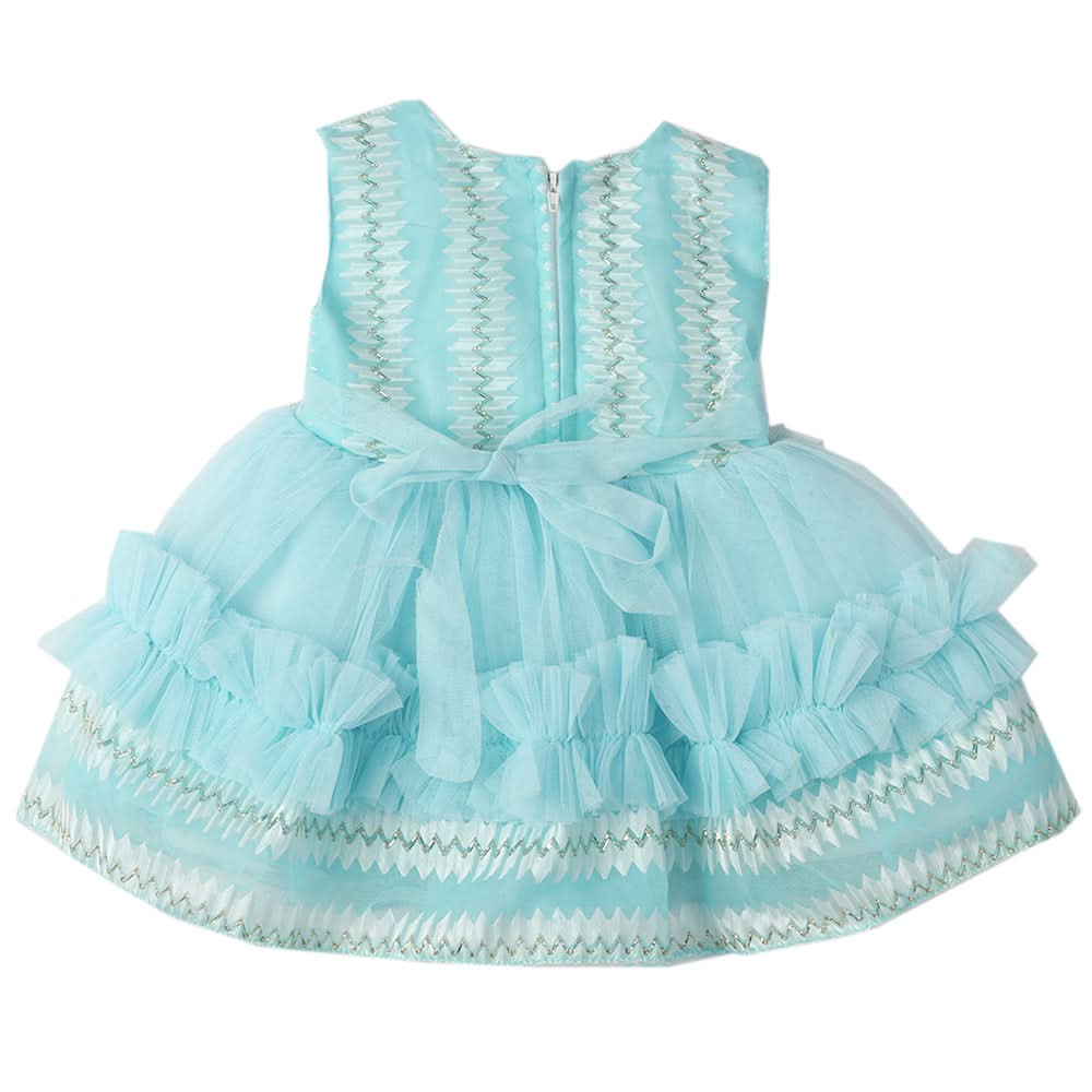 Newborn Girls Frock - Cyan, Kids, Newborn Girls Frocks, Chase Value, Chase Value