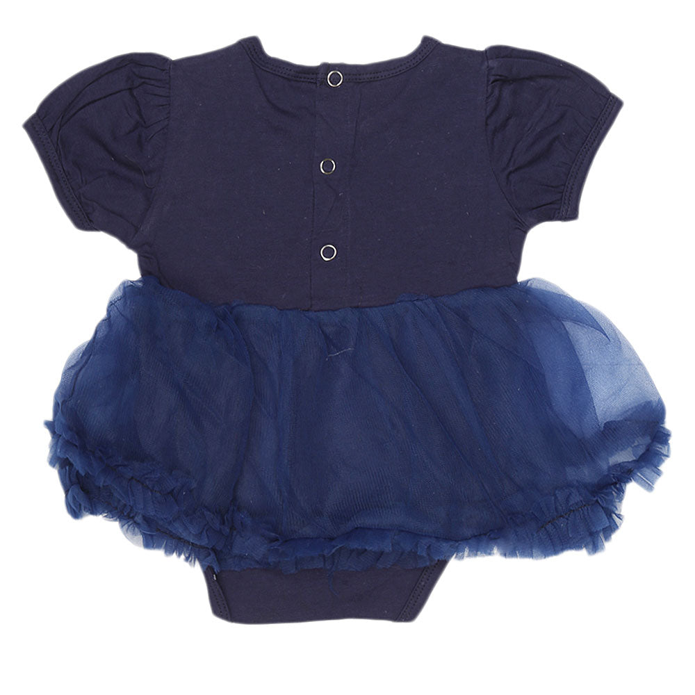 Newborn Baby Frill Romper _ Blue, Kids, NB Girls Rompers, Chase Value, Chase Value
