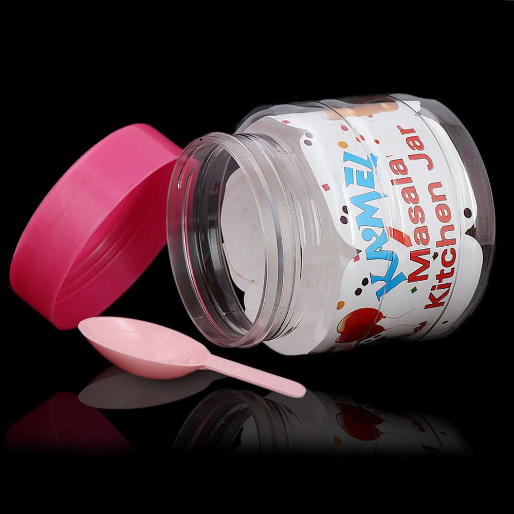 Spice Jar 4 Pcs - Pink, Home & Lifestyle, Storage Boxes, Chase Value, Chase Value