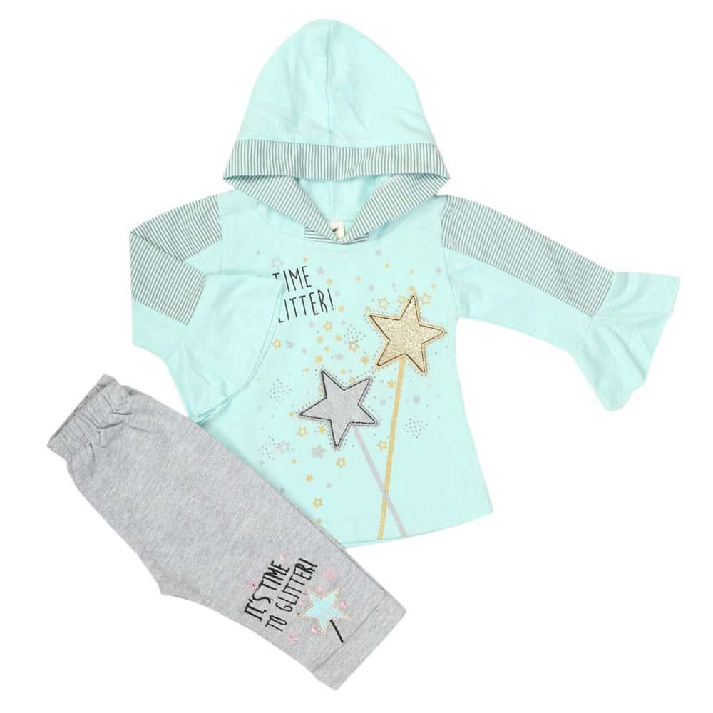 Newborn Girls Pajama Suit - Light Blue, Newborn Girls Sets & Suits, Chase Value, Chase Value