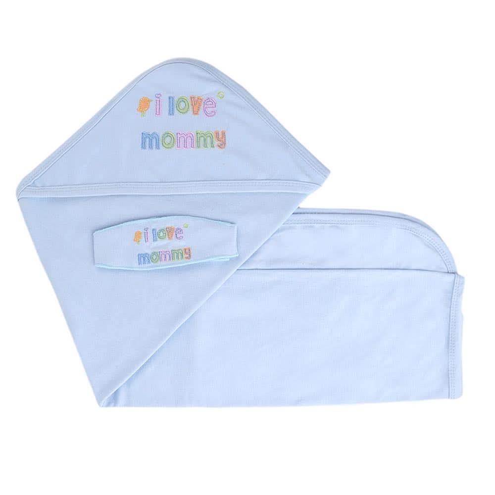 Newborn Baby Wrapping Sheet - Light Blue, Newborn Baby Accessories, Chase Value, Chase Value