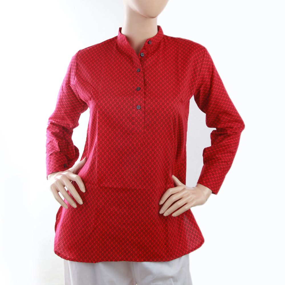 Women's Plain Kurti - Dark Pink, Women, Ready Kurtis, Chase Value, Chase Value