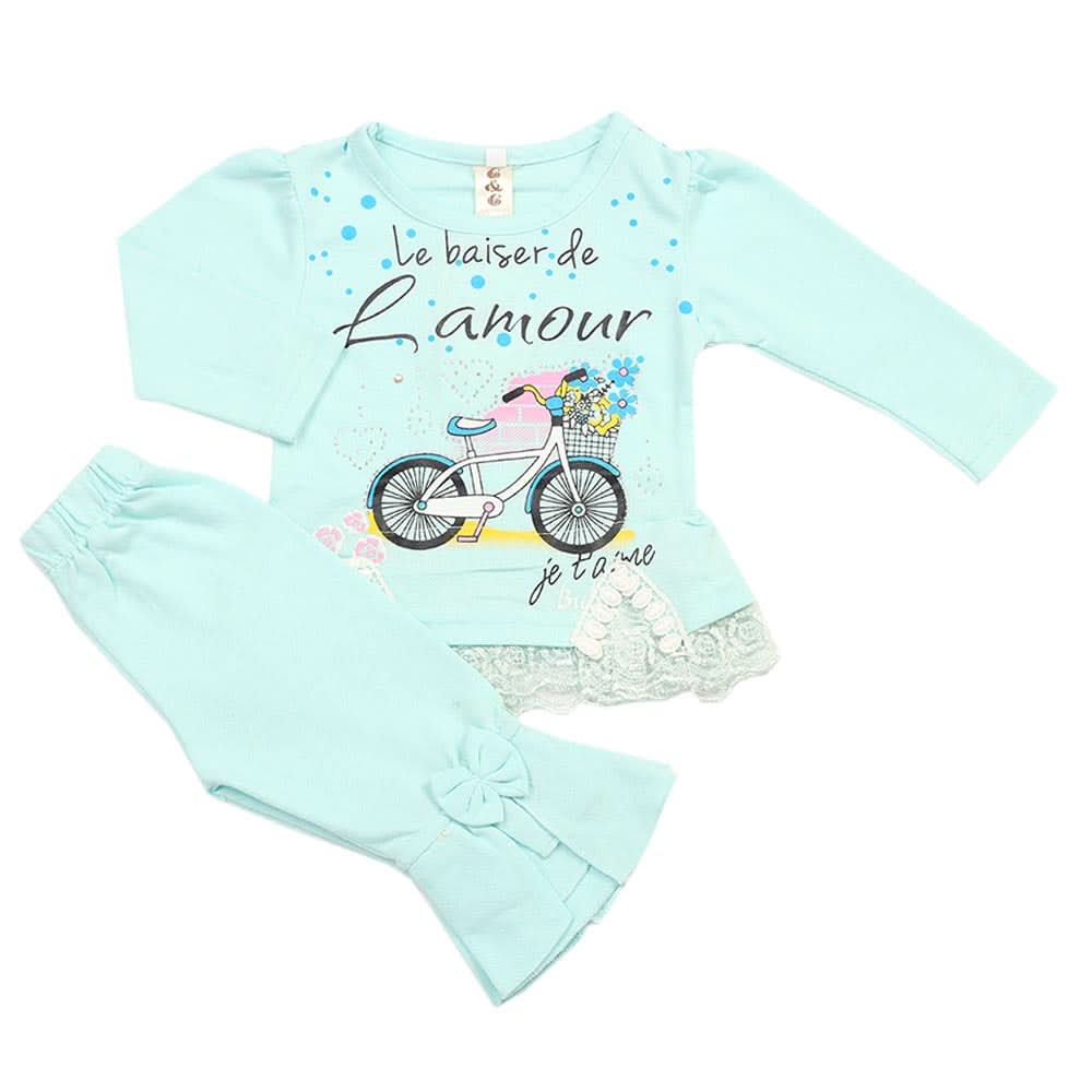 Newborn Girls Pajama Suit - Light Blue, Newborn Girls Sets & Suits, Chase Value, Chase Value