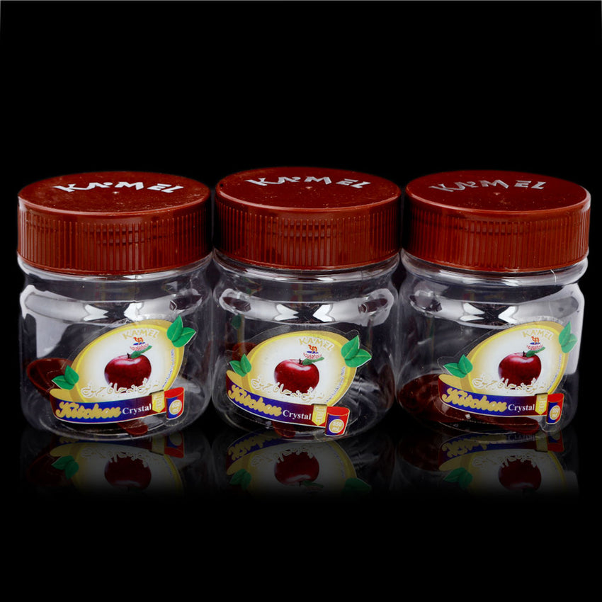 Spice Jar 3 Pcs - Brown, Home & Lifestyle, Storage Boxes, Chase Value, Chase Value