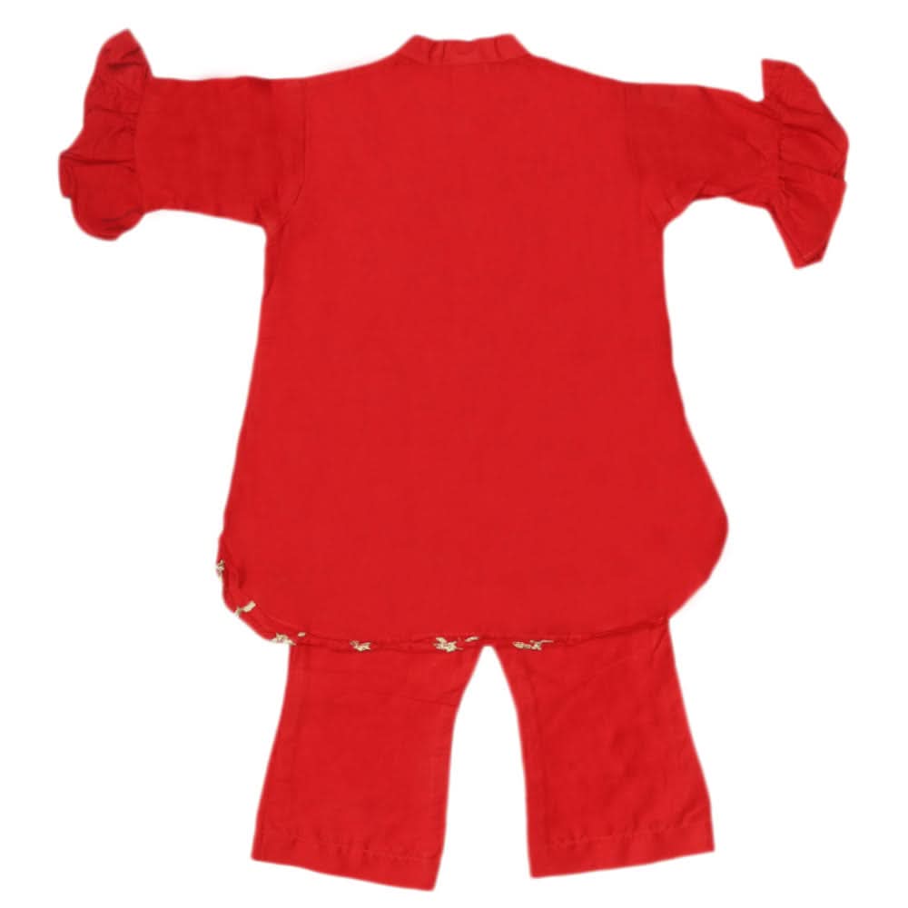 Newborn Girls Suit 2Pcs - Red, Kids, NB Girls Sets And Suits, Chase Value, Chase Value