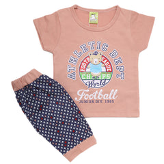 Newborn Boys Half Sleeves Suit - Peach, Kids, NB Boys Sets And Suits, Chase Value, Chase Value