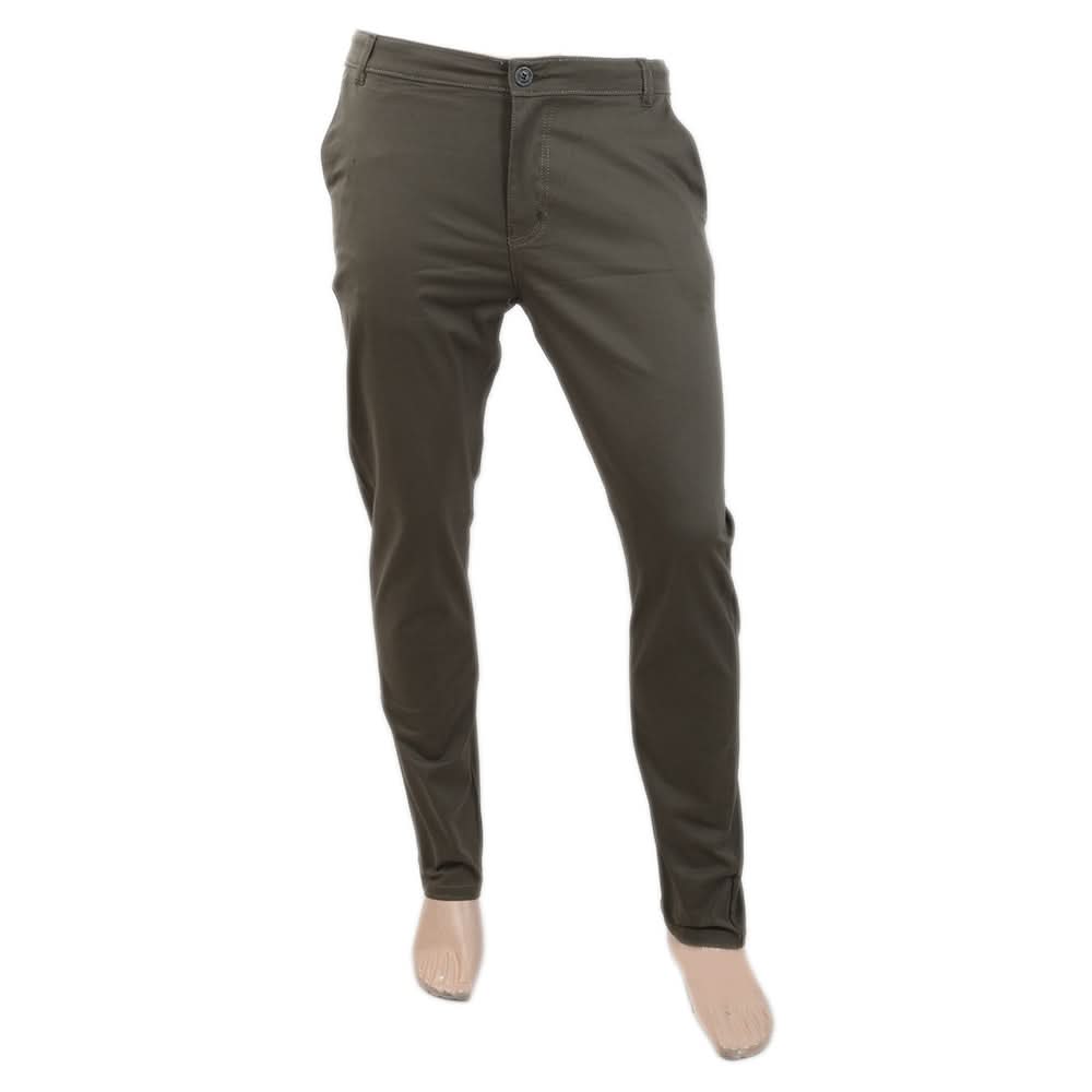 Men's Basic Cotton Chino Pant - Dark Grey, Men, Casual Pants And Jeans, Chase Value, Chase Value