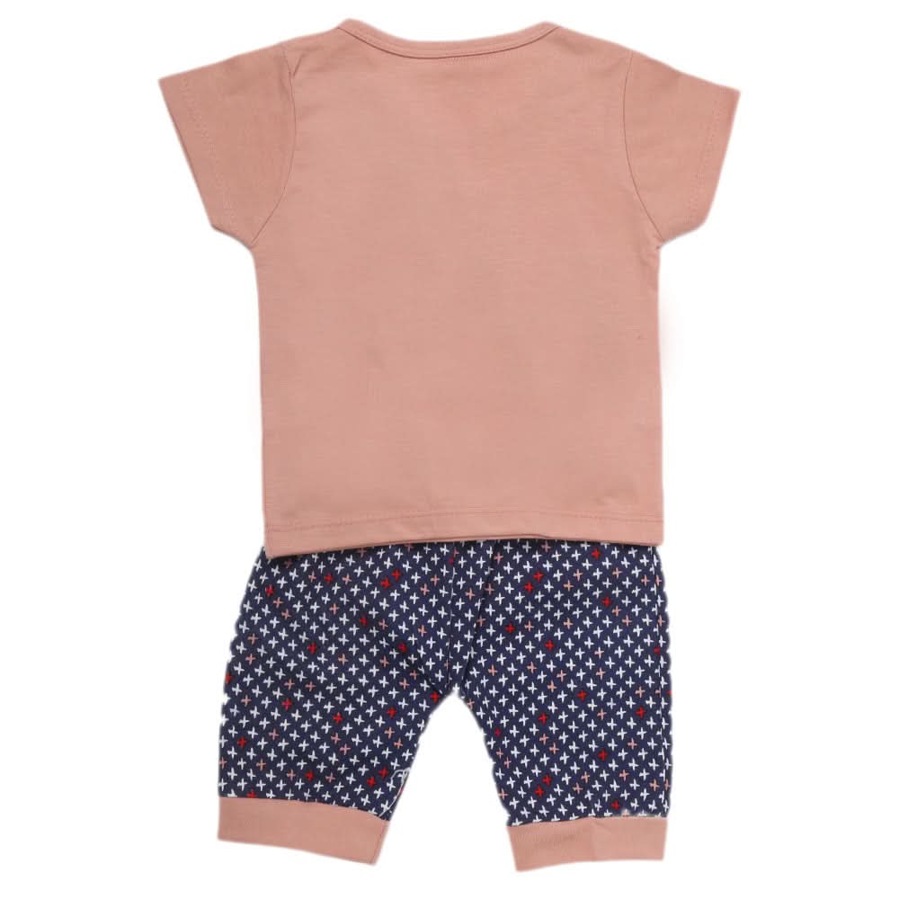 Newborn Boys Half Sleeves Suit - Peach, Kids, NB Boys Sets And Suits, Chase Value, Chase Value