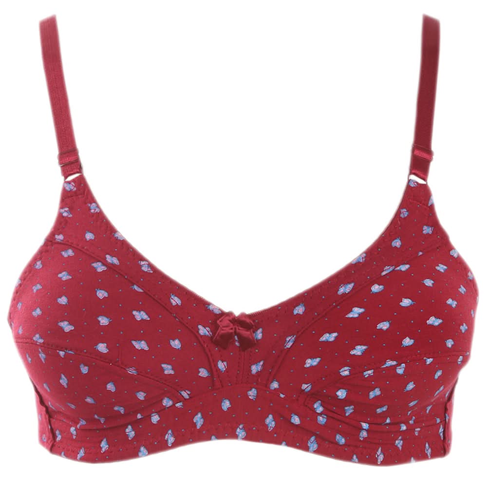 Women's Cotton Bra - Maroon, Women, Bras, Chase Value, Chase Value