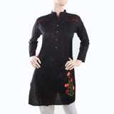 Women's Embroidered Kurti - Black, Women, Ready Kurtis, Chase Value, Chase Value